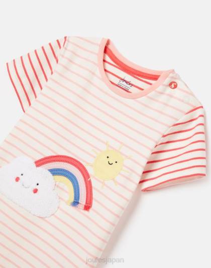 衣服 jp Joules 赤ちゃん パッチアートワークロンパース0-24ヶ月 パンクウェザー 46RH403