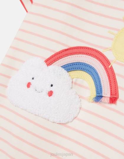 衣服 jp Joules 赤ちゃん パッチアートワークロンパース0-24ヶ月 パンクウェザー 46RH403