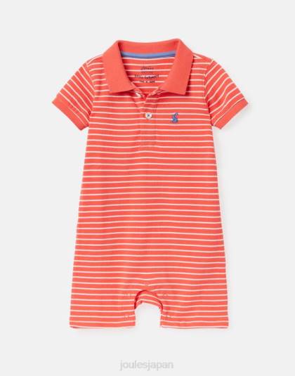 衣服 jp Joules 赤ちゃん フィルバート ポロ ロンパース 0-24 か月 ライトピンク 46RH406