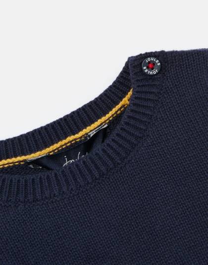 衣服 jp Joules 女の子 クラッキングインターシャニットセーター 0～24ヵ月 海軍のトナカイ 46RH413