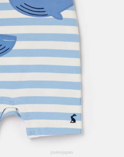 衣服 jp Joules 赤ちゃん パッチアートワークロンパース0-24ヶ月 シロイルカ 46RH425