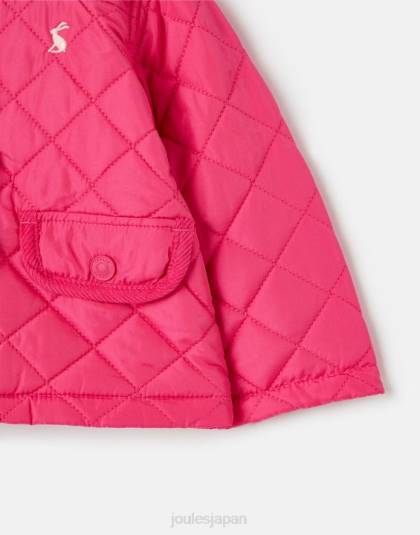 衣服 jp Joules 女の子 メイベル キルティング コート 0-3 歳 明るいピンク 46RH392