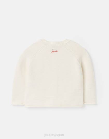 衣服 jp Joules 赤ちゃん ベッツィー 刺繍カーディガン 0～3歳 クリームテントウムシ 46RH395