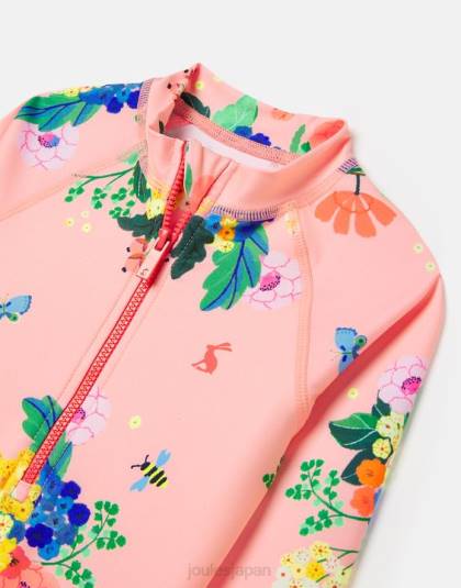 衣服 jp Joules 赤ちゃん サンラッシュスーツ 0-3歳 サンゴの花 46RH417