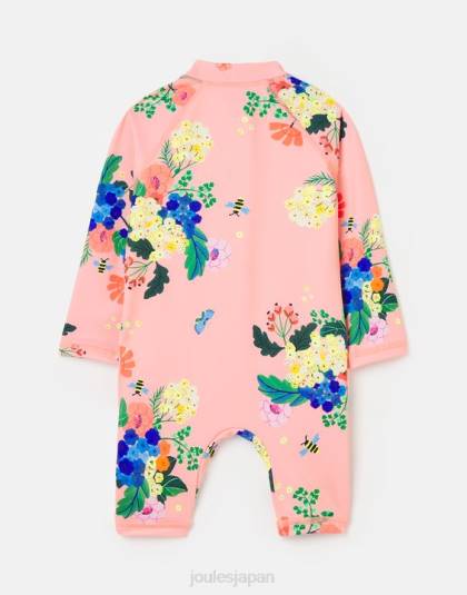 衣服 jp Joules 赤ちゃん サンラッシュスーツ 0-3歳 サンゴの花 46RH417