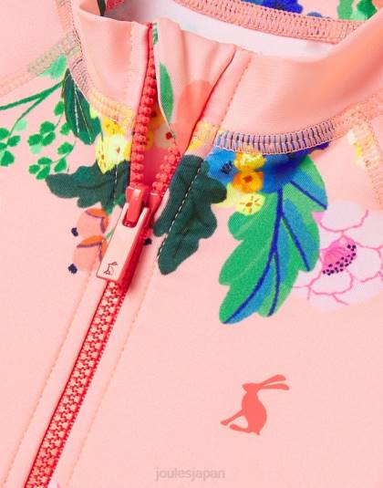 衣服 jp Joules 赤ちゃん サンラッシュスーツ 0-3歳 サンゴの花 46RH417