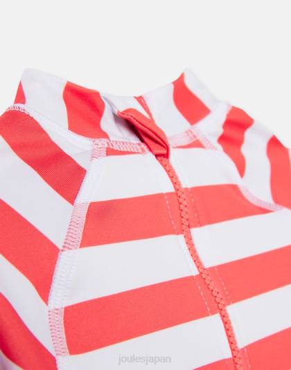 衣服 jp Joules 赤ちゃん ダイバーセット アートワーク ラッシュベストセット 0-3歳 オレンジ色のタコストライプ 46RH434
