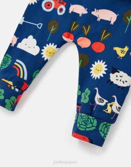 衣服 jp Joules 赤ちゃん バイロン アートワーク セット 0 ～ 3 歳 青いトラクター 46RH438