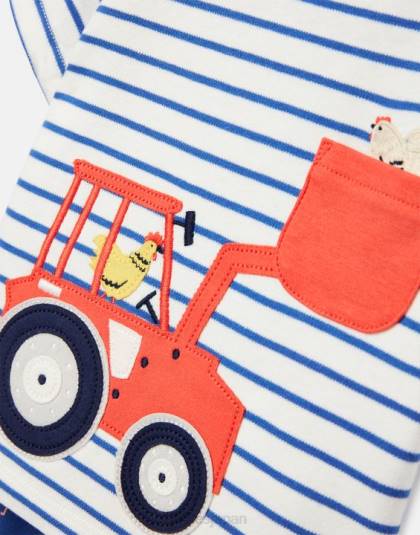 衣服 jp Joules 赤ちゃん バイロン アートワーク セット 0 ～ 3 歳 青いトラクター 46RH438