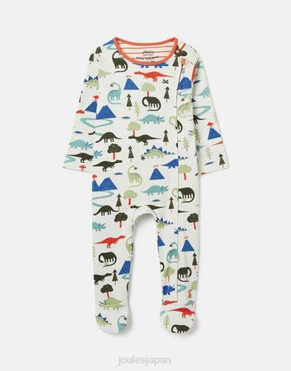 衣服 jp Joules 赤ちゃん ジッピー有機栽培コットン ワンジー 0 ～ 9 か月 ディノ 46RH429