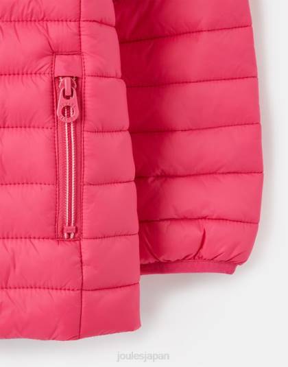 衣服 jp Joules 女の子 キネアード シャワープルーフ リサイクル パッカブル パッド入りジャケット 1 ～ 12 歳 明るいピンク 46RH279