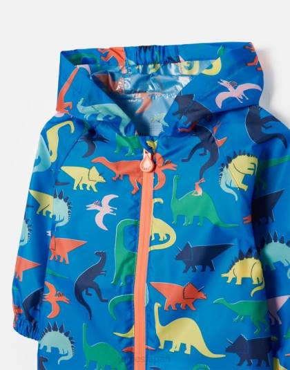 衣服 jp Joules 男の子たち 水たまり防水リサイクル水たまりスーツ 1-3 年 ディノブルー 46RH439
