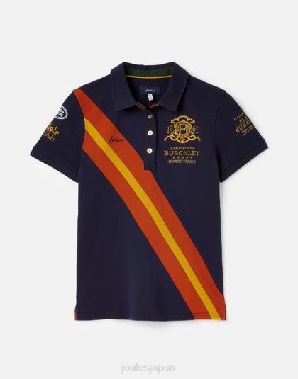 衣服 jp Joules 女性 バーリー ポロシャツ 2022 フランス海軍 46RH135