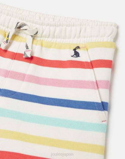 衣服 jp Joules 女の子 ライリー ジャージ ストライプ ショーツ 2-12 歳 マルチストライプ 46RH273