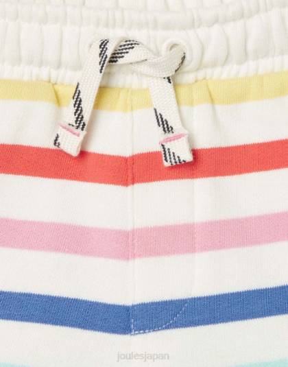 衣服 jp Joules 女の子 ライリー ジャージ ストライプ ショーツ 2-12 歳 マルチストライプ 46RH273