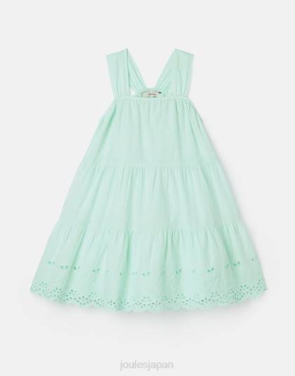 衣服 jp Joules 女の子 キキ ティアード ミディドレス 2-12 歳 青白い 46RH278