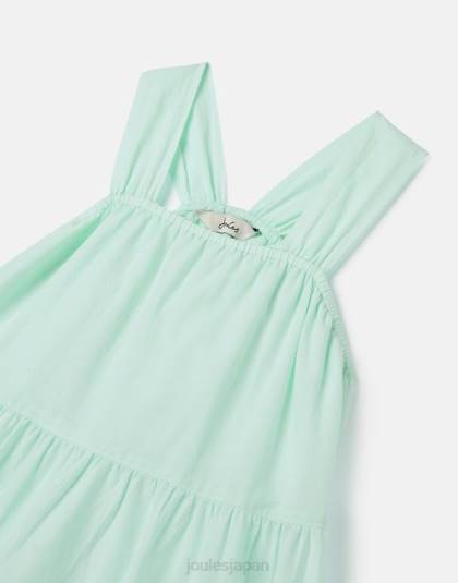 衣服 jp Joules 女の子 キキ ティアード ミディドレス 2-12 歳 青白い 46RH278