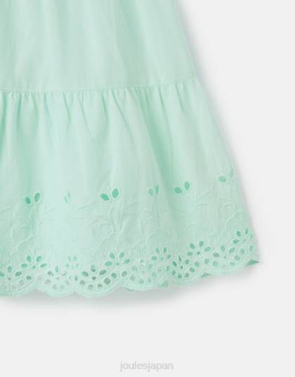 衣服 jp Joules 女の子 キキ ティアード ミディドレス 2-12 歳 青白い 46RH278