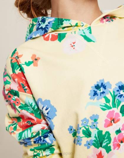衣服 jp Joules 女の子 アビー ライトウェイト オーバーヘッド フーディ 2 ～ 12 歳 パステルイエロー 46RH282