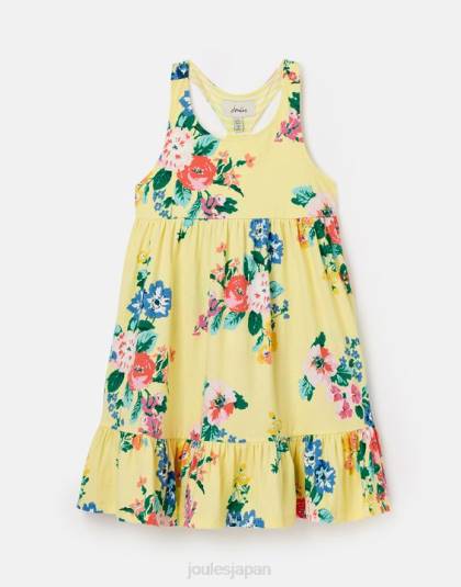 衣服 jp Joules 女の子 ジュノ ティアード ジャージ ドレス 2～12 歳 パステルイエロー 46RH285