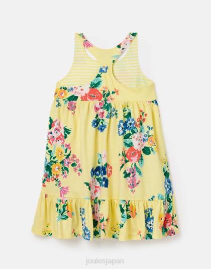 衣服 jp Joules 女の子 ジュノ ティアード ジャージ ドレス 2～12 歳 パステルイエロー 46RH285