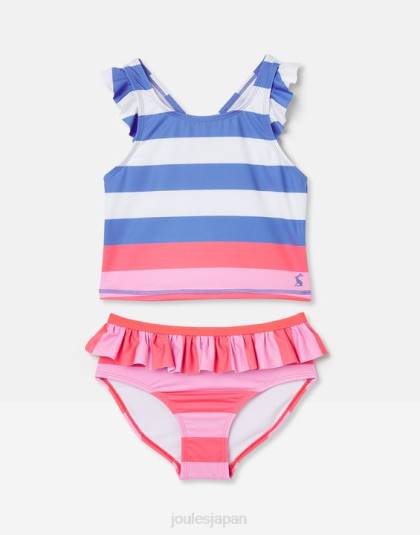 衣服 jp Joules 女の子 ローリエ タンキニ 2～12 歳 マルチストライプ 46RH296