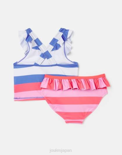 衣服 jp Joules 女の子 ローリエ タンキニ 2～12 歳 マルチストライプ 46RH296