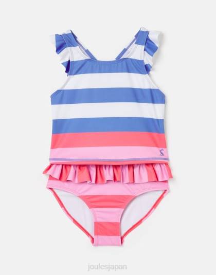 衣服 jp Joules 女の子 ローリエ タンキニ 2～12 歳 マルチストライプ 46RH296