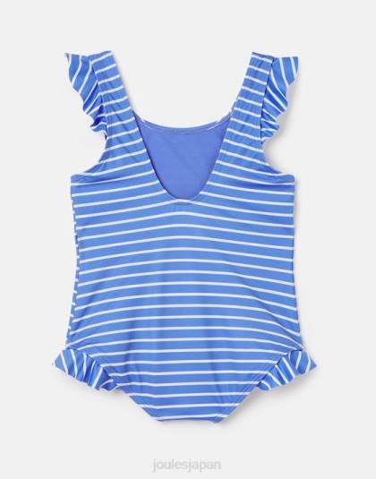 衣服 jp Joules 赤ちゃん スプラッシュ スパンコール アートワーク 水着 2-12 歳 ブルーストライプフラミンゴ 46RH299