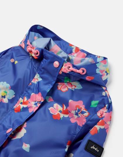 衣服 jp Joules 女の子 ゴライトリー パッカウェイ ジャケット 2-12 年 青い花柄 46RH305