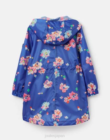 衣服 jp Joules 女の子 ゴライトリー パッカウェイ ジャケット 2-12 年 青い花柄 46RH305