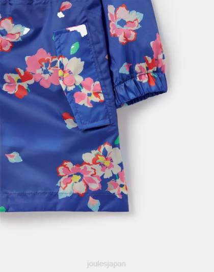 衣服 jp Joules 女の子 ゴライトリー パッカウェイ ジャケット 2-12 年 青い花柄 46RH305
