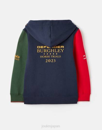 衣服 jp Joules 男の子たち ユニセックス バーリー フード付きスウェットシャツ 2 ～ 12 歳 フランス海軍 46RH316