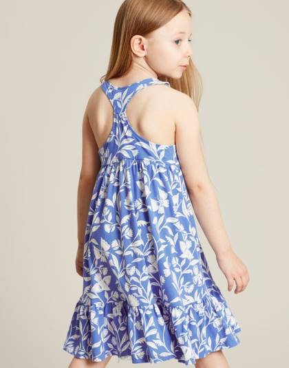 衣服 jp Joules 女の子 ジュノ ティアード ジャージ ドレス 2～12 歳 バタフライブルー 46RH317