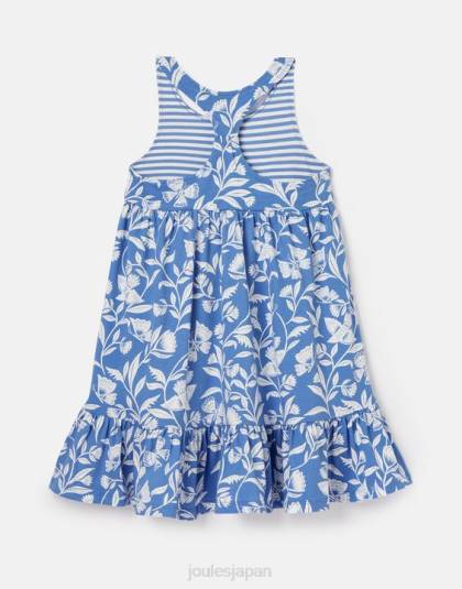 衣服 jp Joules 女の子 ジュノ ティアード ジャージ ドレス 2～12 歳 バタフライブルー 46RH317