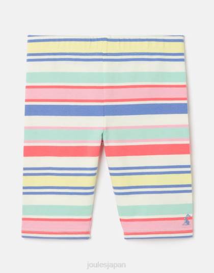 衣服 jp Joules 女の子 側転ジャージ レギンス ショーツ 2 ～ 12 歳 マルチストライプ 46RH322