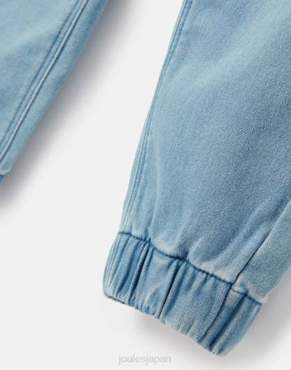 衣服 jp Joules 男の子たち ローガン ジャージー デニム ジョガー 2-12 歳 軽い洗濯 46RH339