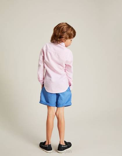 衣服 jp Joules 男の子たち オックスフォードストライプシャツ 2-12歳 ピンク 46RH340
