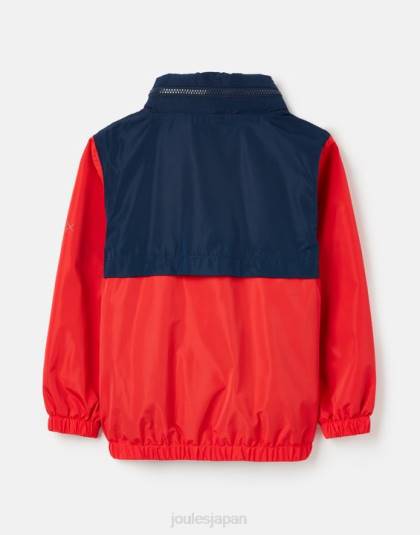 衣服 jp Joules 男の子たち セイラウェイ 防水ジャケット 2～12 年 ネイビーレッド 46RH346