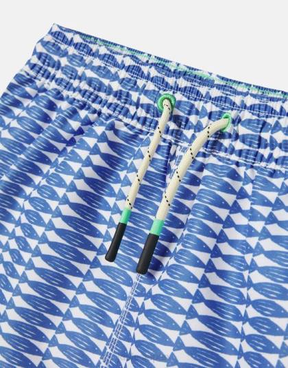 衣服 jp Joules 赤ちゃん オーシャン プリント スイミング ショーツ 2 ～ 12 歳 青い魚 46RH356