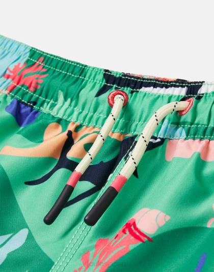 衣服 jp Joules 赤ちゃん オーシャン プリント スイミング ショーツ 2 ～ 12 歳 緑のサメ 46RH357