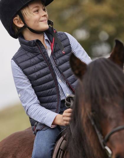 衣服 jp Joules 男の子たち クロフトン シャワープルーフ パッカブル ベスト 2-12 歳 海洋海軍 46RH359