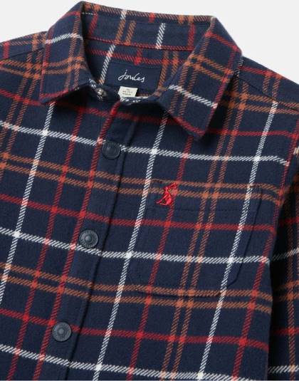 衣服 jp Joules 男の子たち エイデン シャケット 2-12 年 ネイビーマルチチェック 46RH366