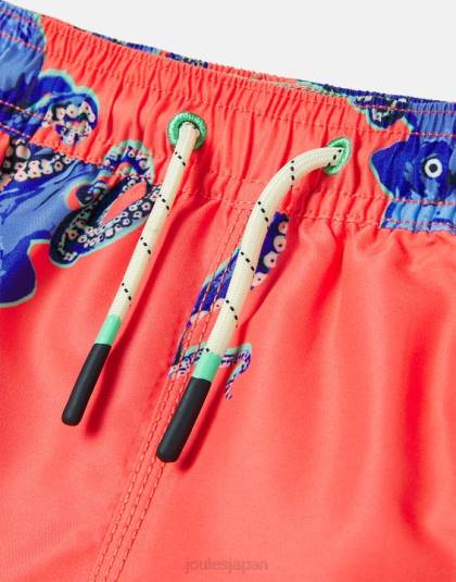衣服 jp Joules 赤ちゃん オーシャン プリント スイミング ショーツ 2 ～ 12 歳 オレンジ色のタコ 46RH369