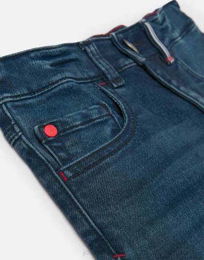 衣服 jp Joules 男の子たち ブランドン ジャージ デニム ショート 2-12 歳 ミッドブルー 46RH370
