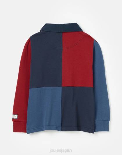 衣服 jp Joules 男の子たち ユニオンラグビーシャツ 2-12 歳 フランス海軍 46RH374