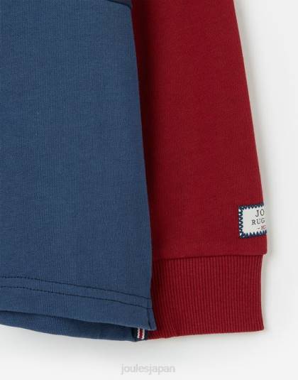衣服 jp Joules 男の子たち ユニオンラグビーシャツ 2-12 歳 フランス海軍 46RH374