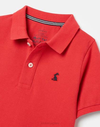 衣服 jp Joules 男の子たち ウッディ ポロシャツ 2～12歳 赤 46RH380