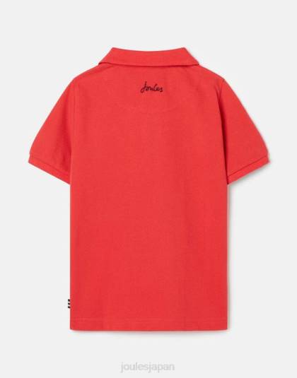 衣服 jp Joules 男の子たち ウッディ ポロシャツ 2～12歳 赤 46RH380