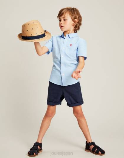 衣服 jp Joules 男の子たち ケイレブ チノショーツ 2-12 歳 フランス海軍 46RH381